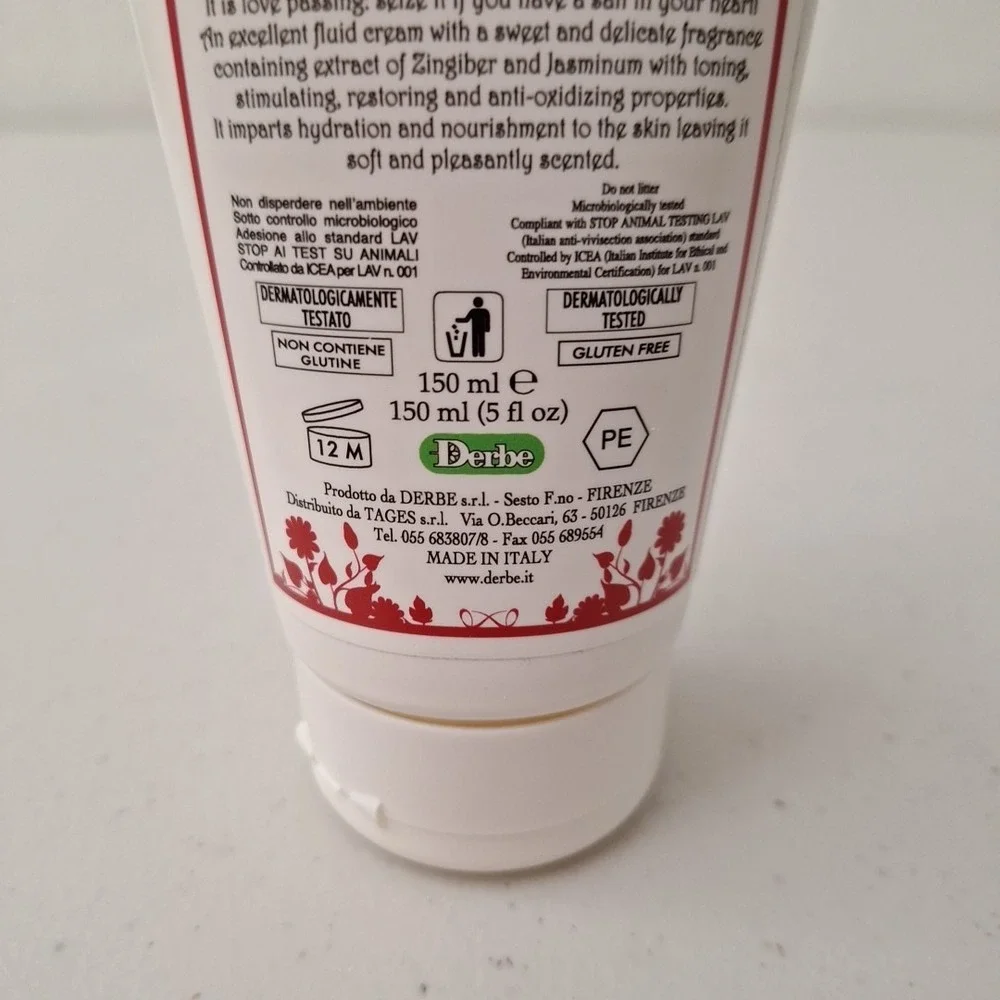 Speziali Fiorentini Ginger & Jasmine MADE IN ITALY 5 oz Ultra Rich Body Cream